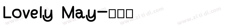 Lovely May字体转换